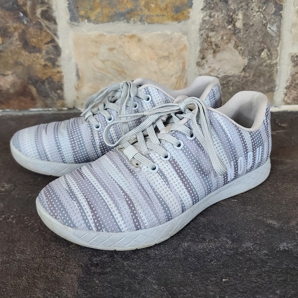 NOBULL 8 9.5 Burst Trainer Striped Shoes - Picture 6 of 16